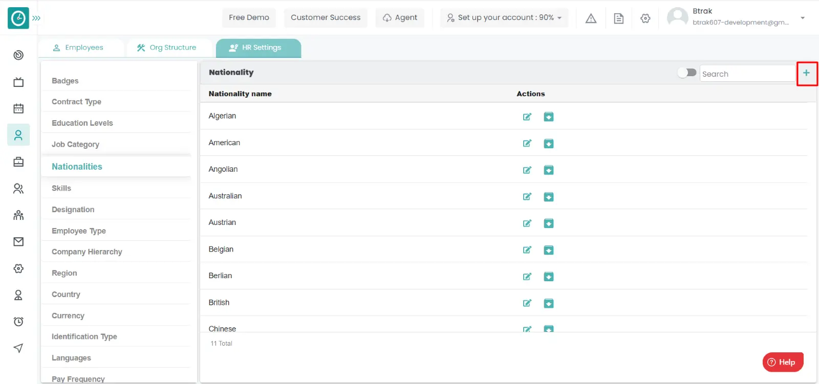 nationality dashboard