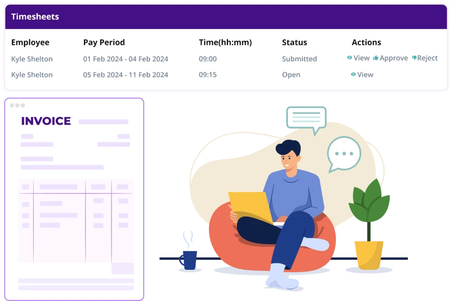 Timesheets & Invoice Management